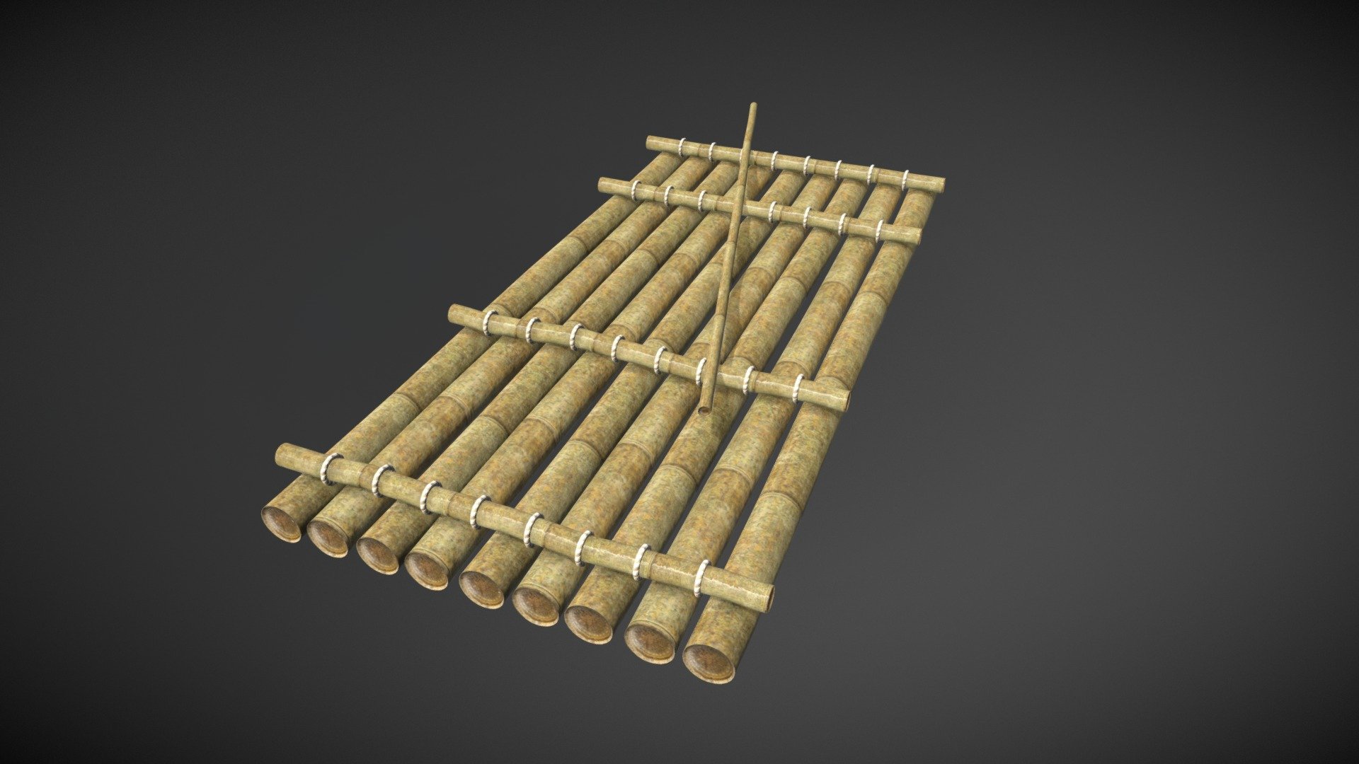 Jangada de Bambu (Bamboo raft) 3d model