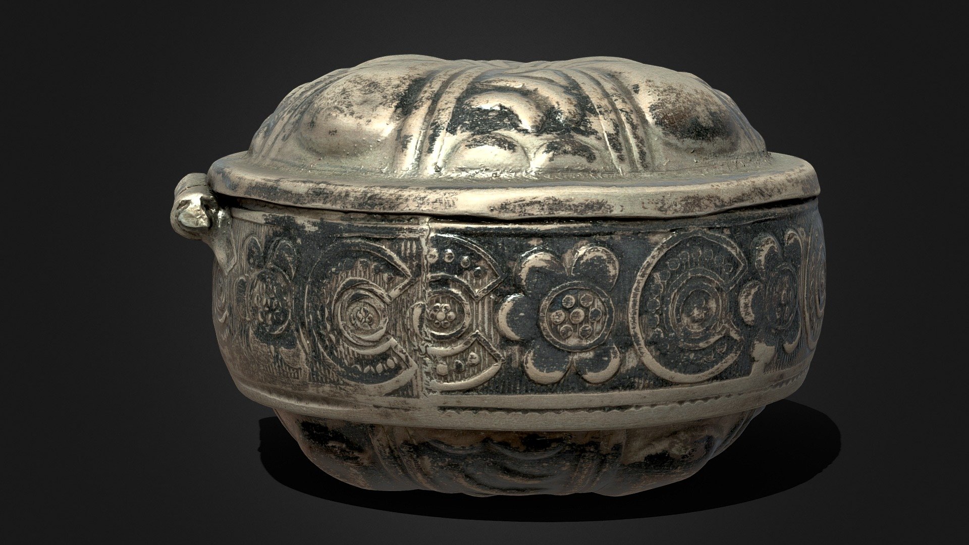 Antique Pill Box  .::RAWscan::. 3d model