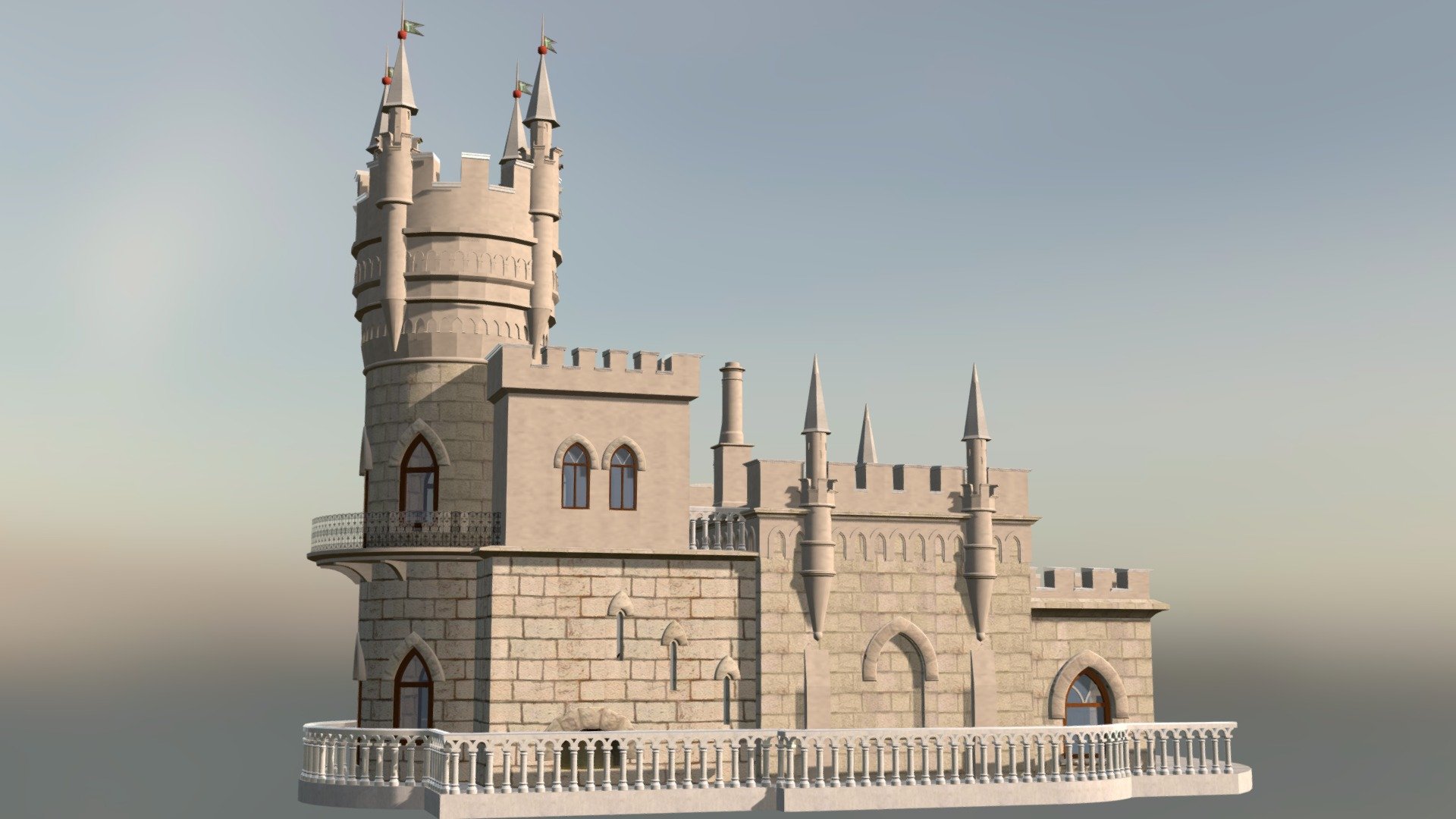 Ласточкино Гнездо, Крым 3d model