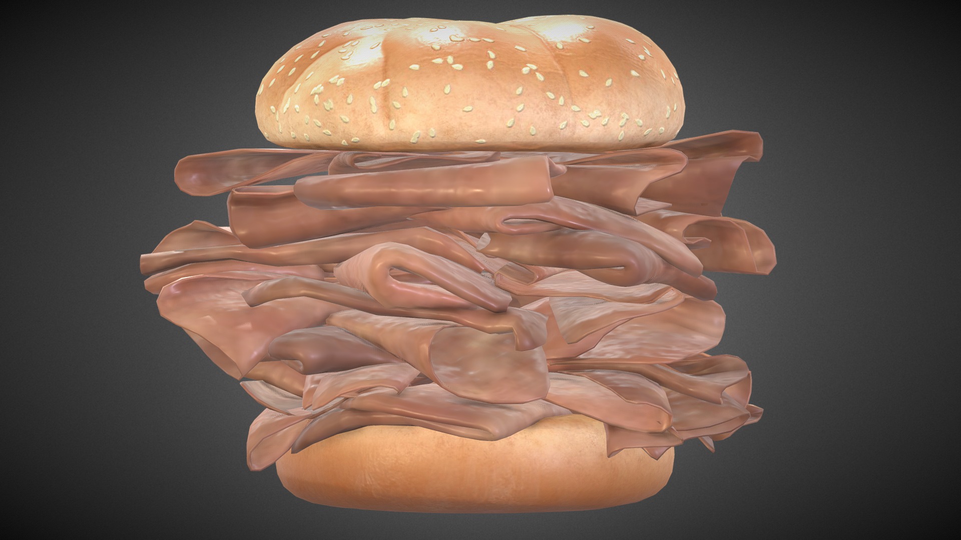 Arbys Roast Beef Sandwich 3d model