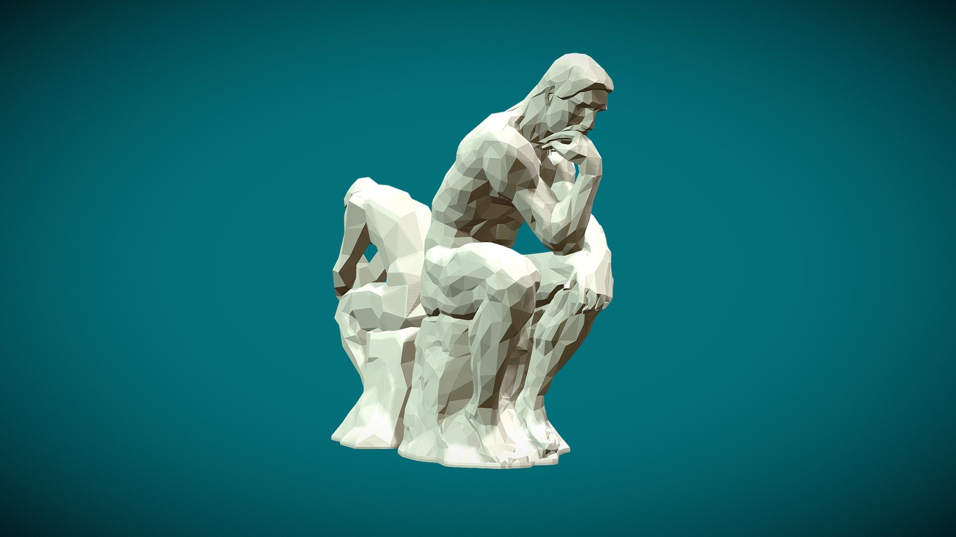 The Thinker 3d model