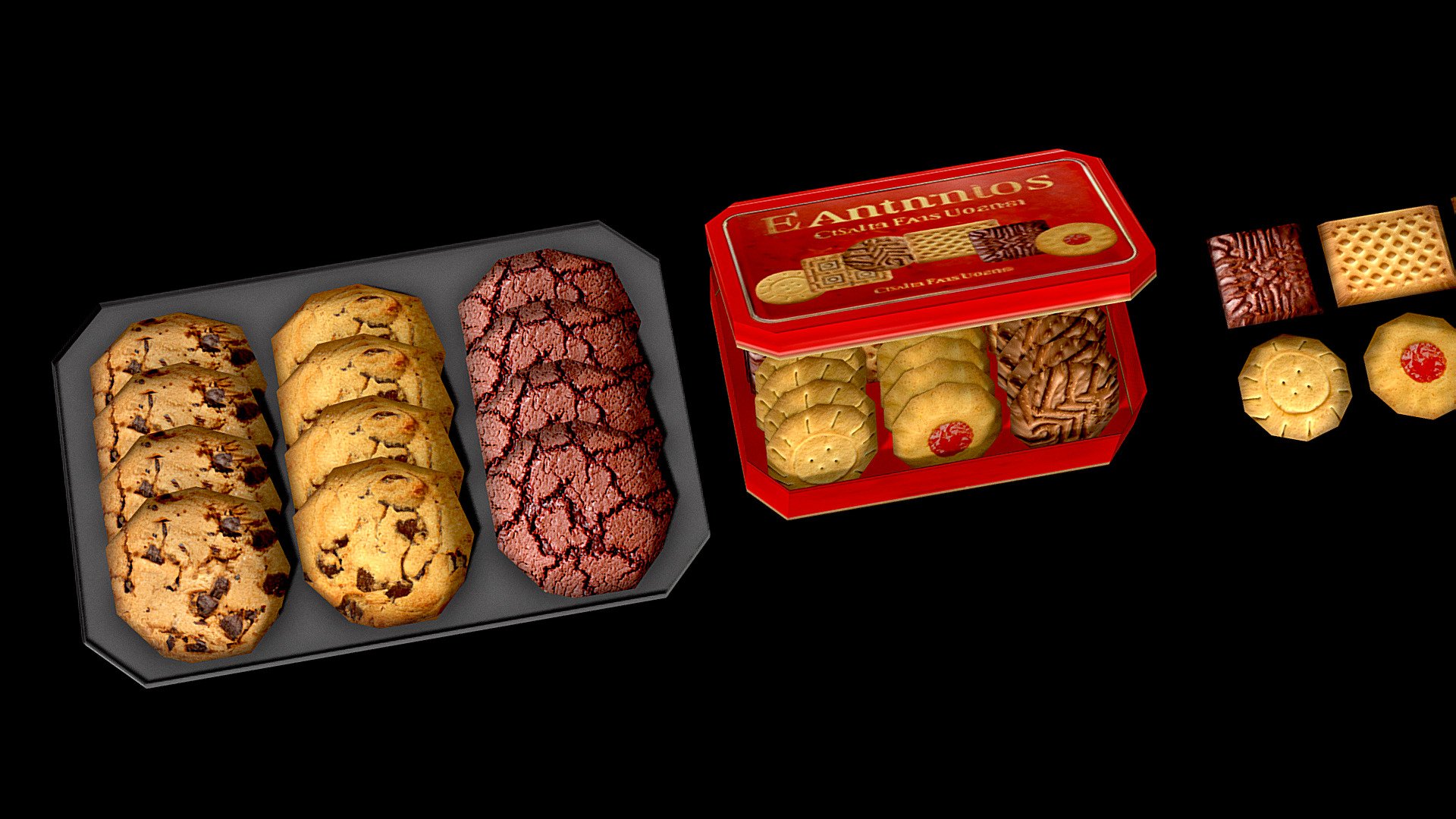 🍪 cookies set 🍪 3d model