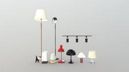 Lamp Pack | Blender-UE5-C4D-3DS-max | 8