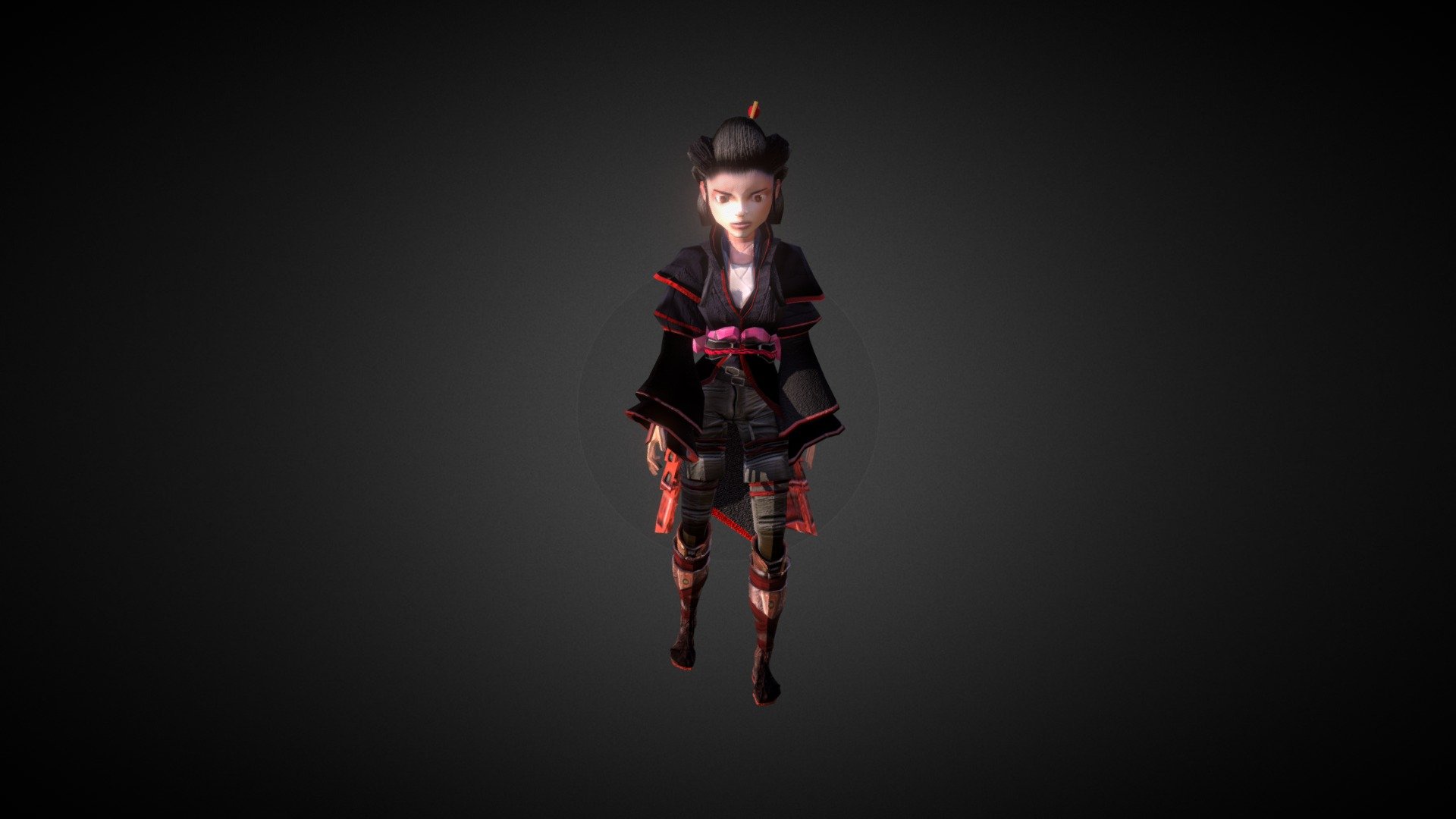 The Asian Girl 3d model