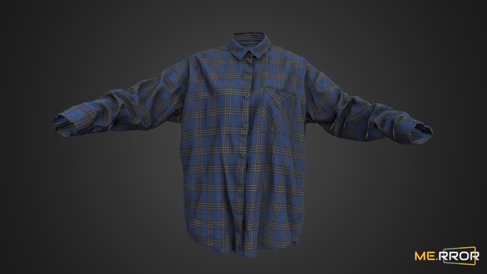 Checkered Shirt 2 3d model