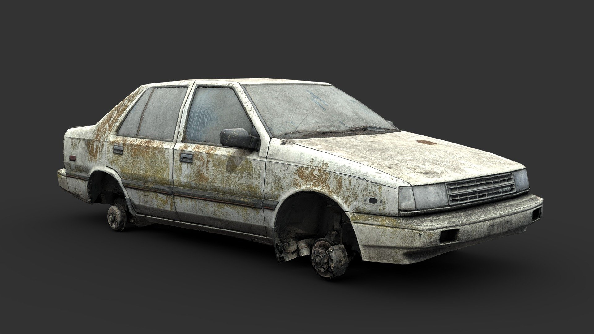 Abandoned Compact 3d model