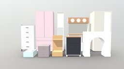 Cabinet Pack | Blender-UE5-C4D-3DS-max | 8