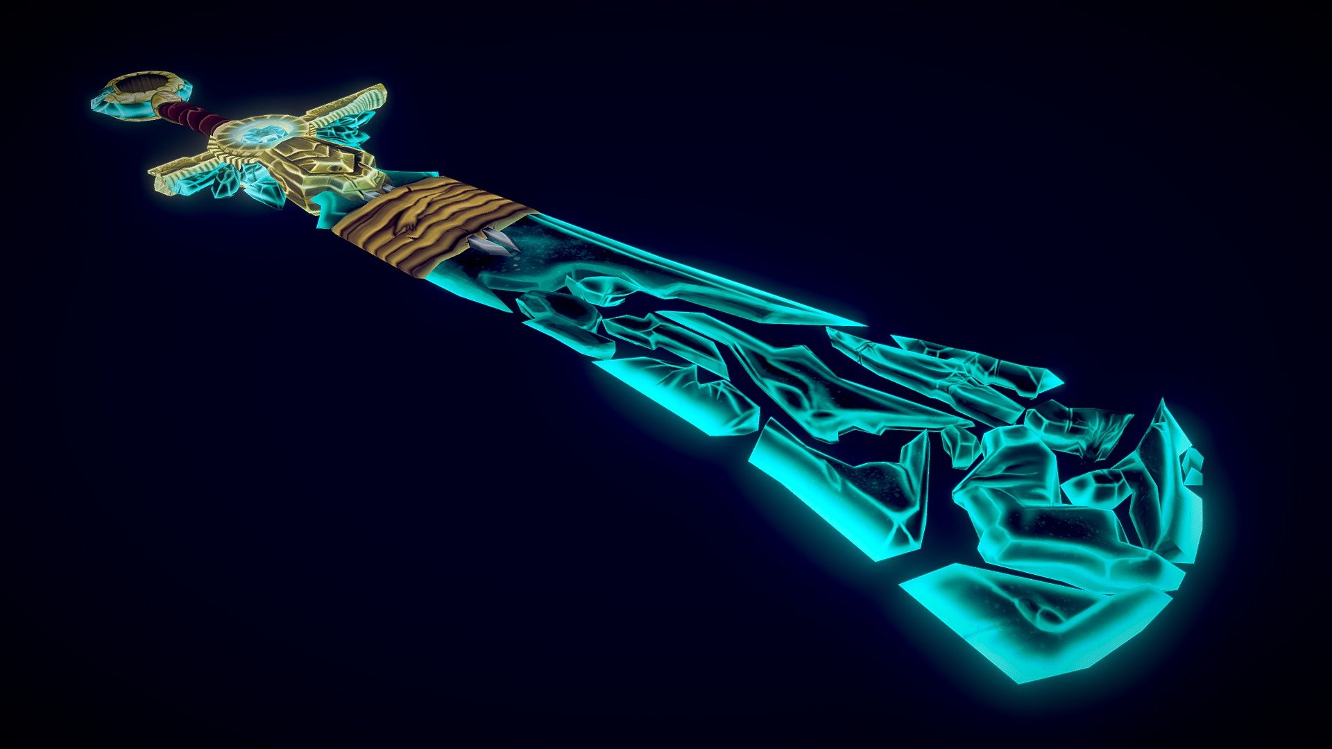 Divine Crystal Blade 3d model