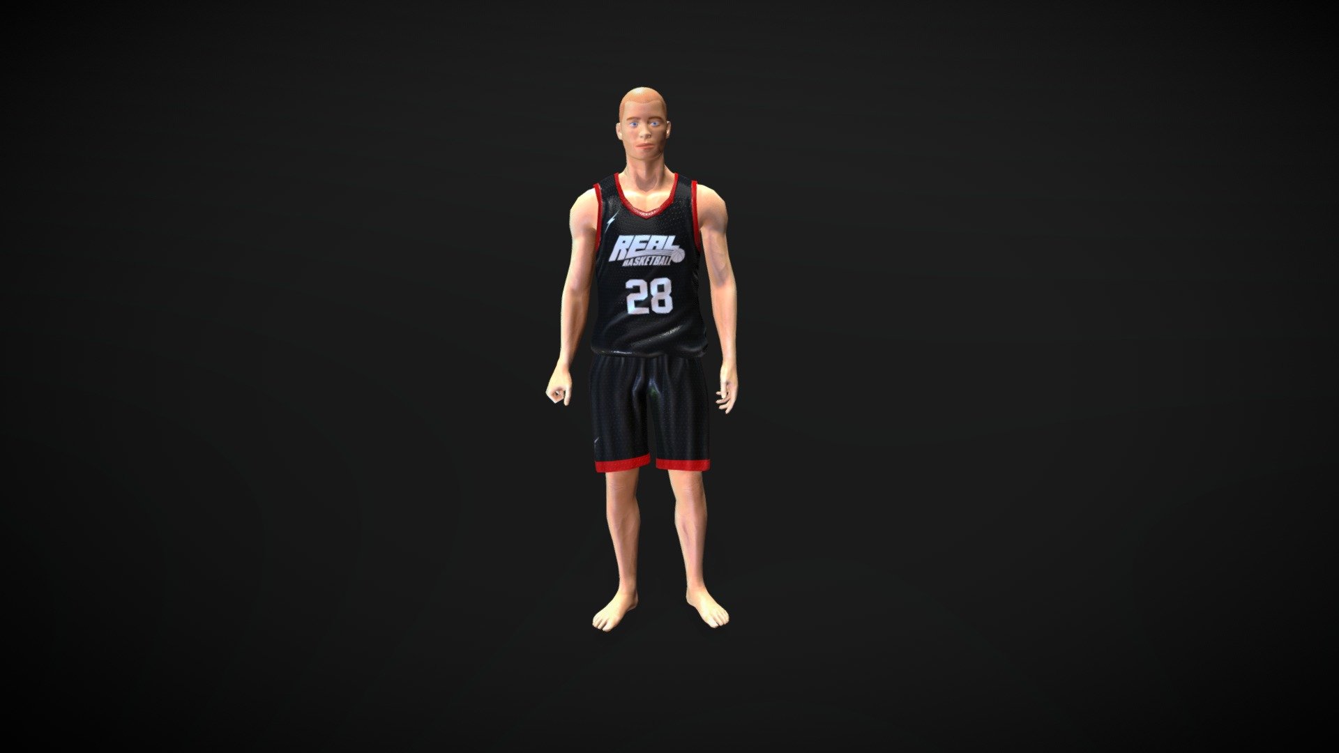 Basketball Player 3d model