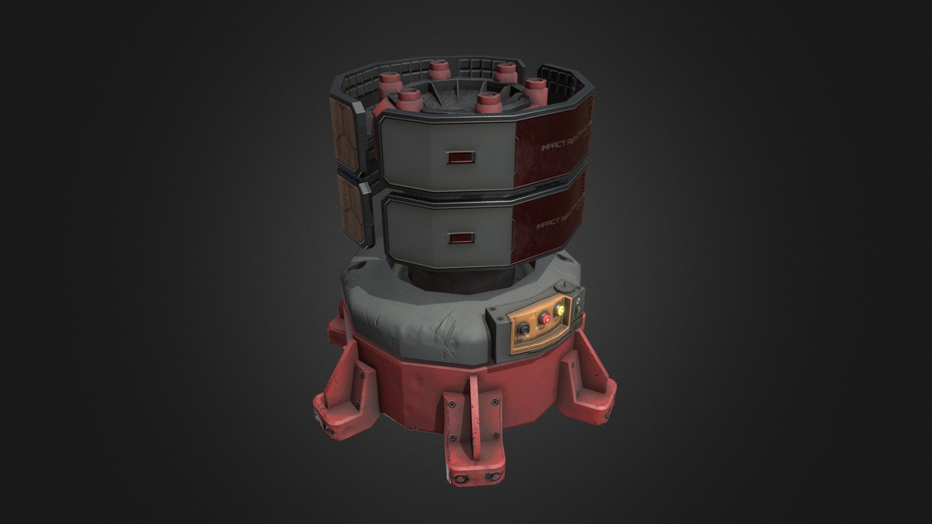 Hull Booster Factory Standard 3d model