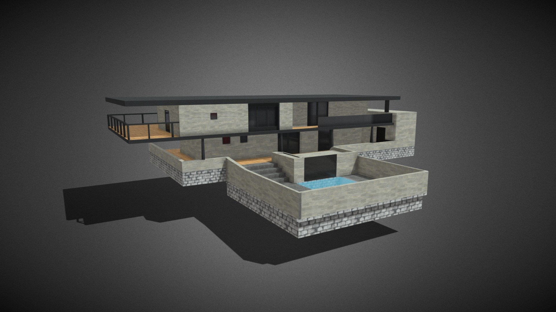 Modern house 3d model