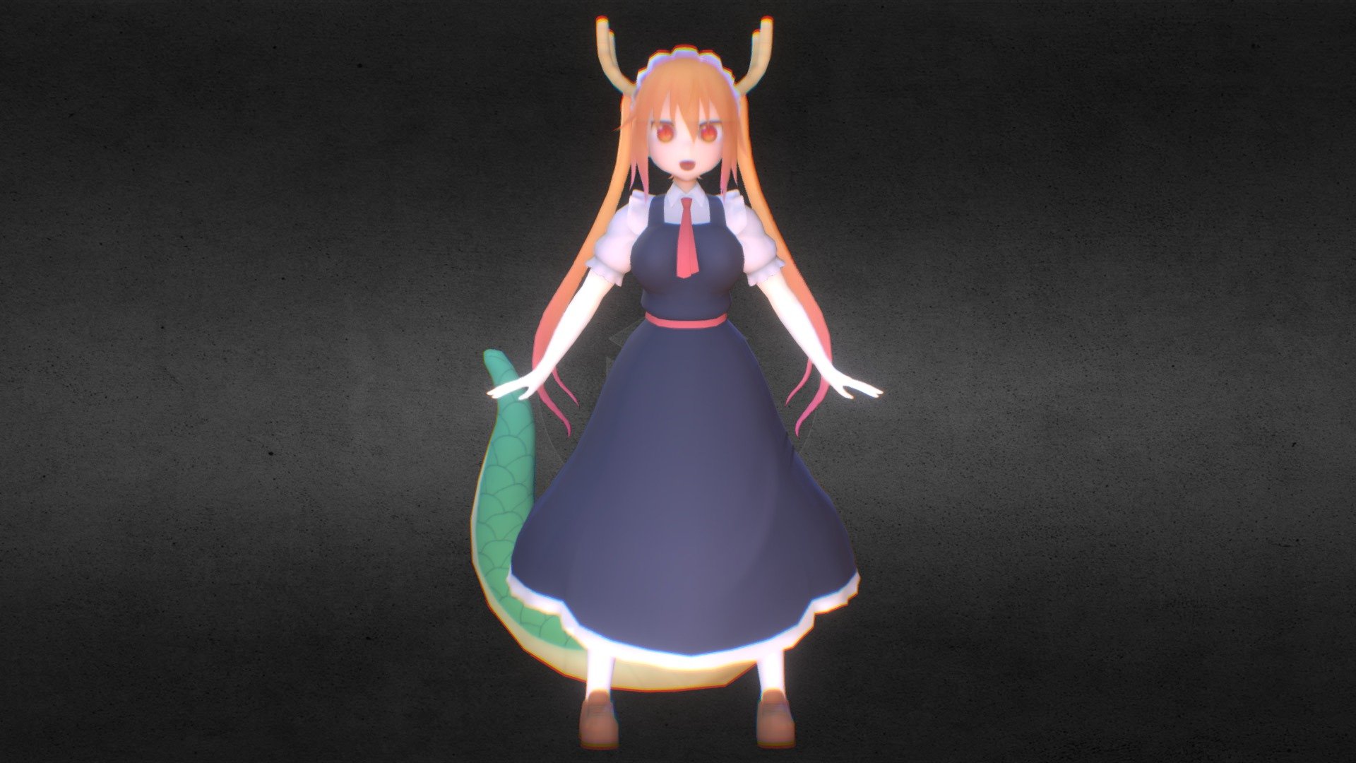 Tohru Kobayashi Dragon Maid 3d model