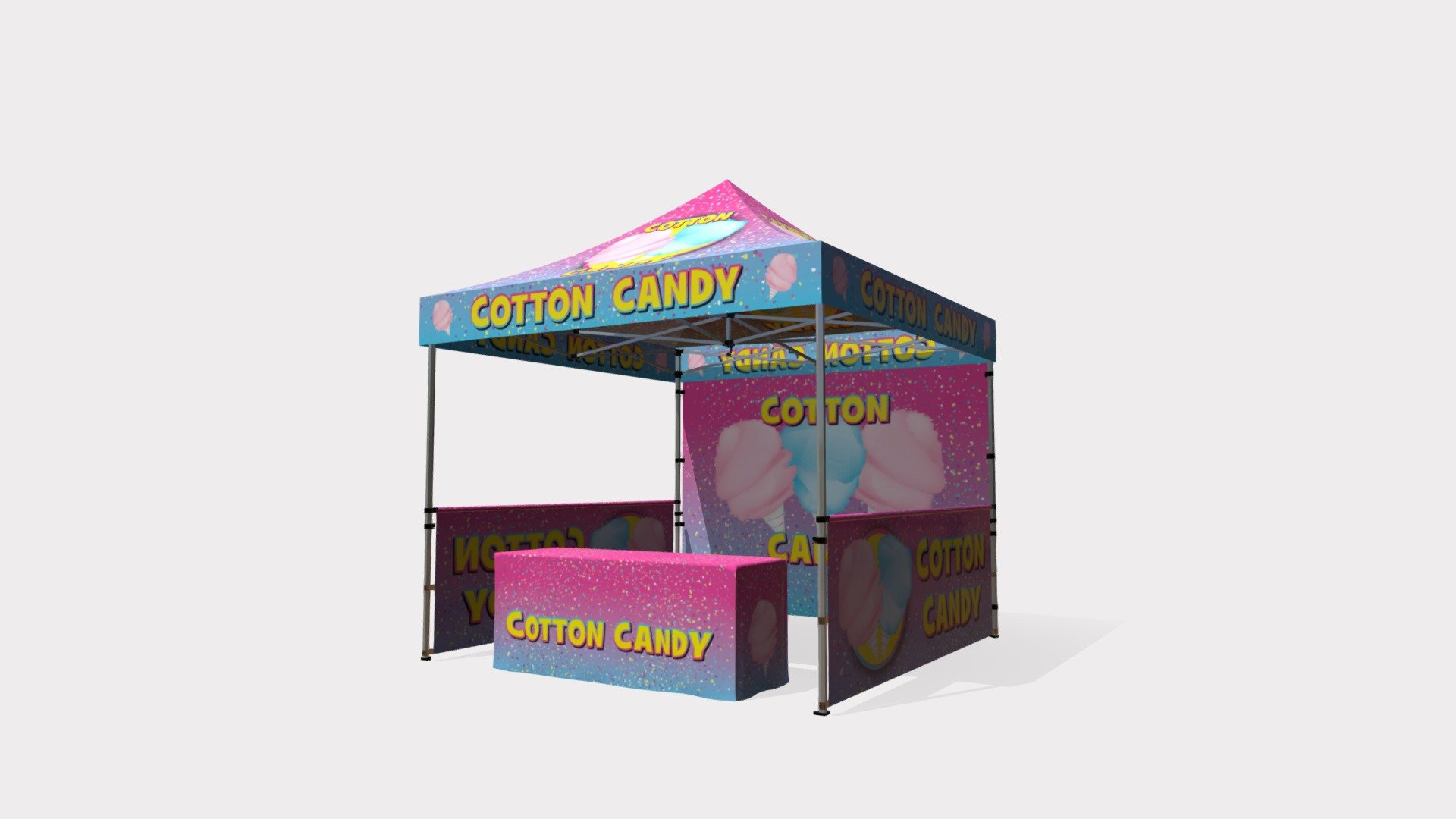 Celina Tent US-Cotton Candy Tent 3d model