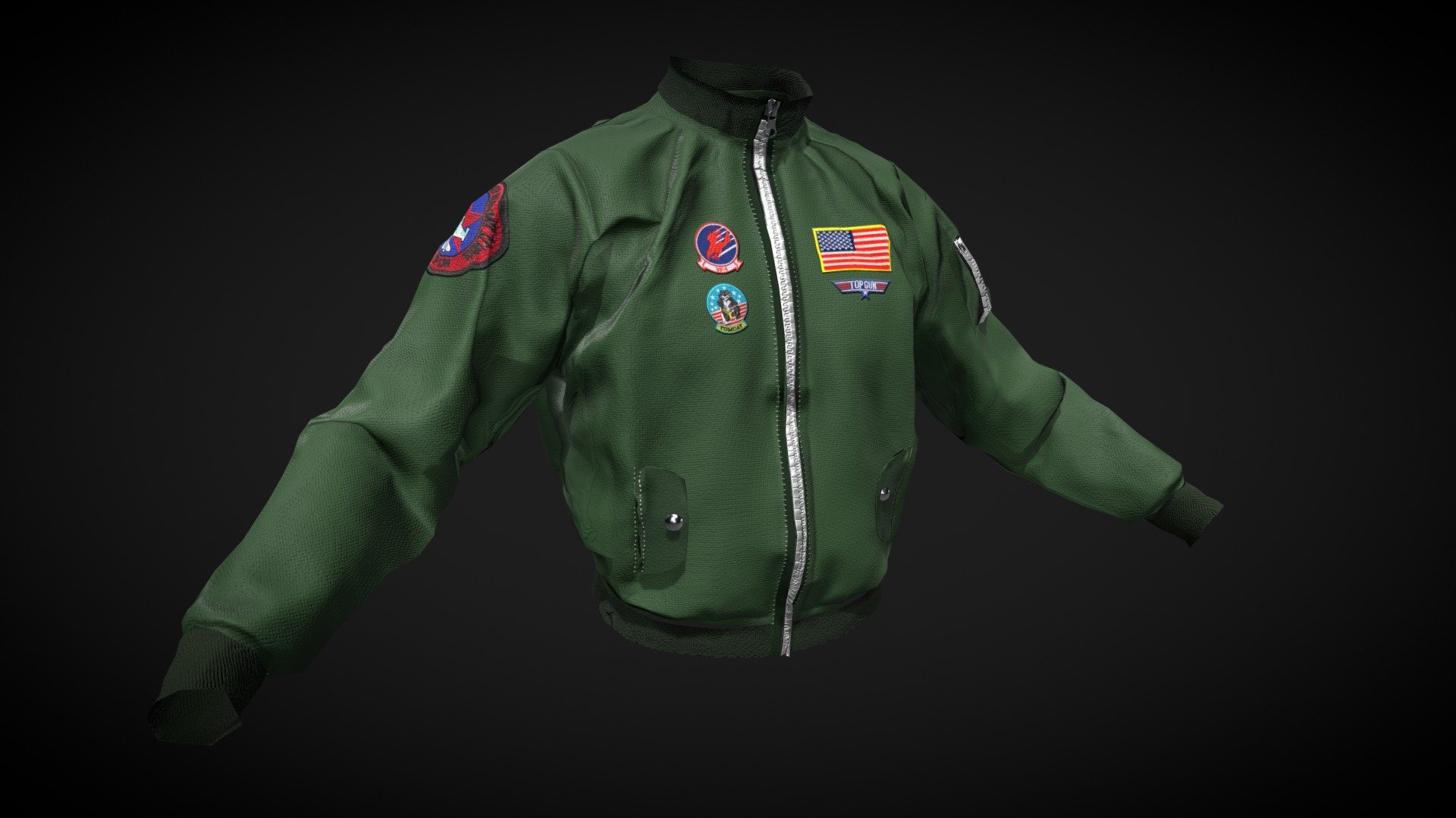 Bomber jacket 3d model