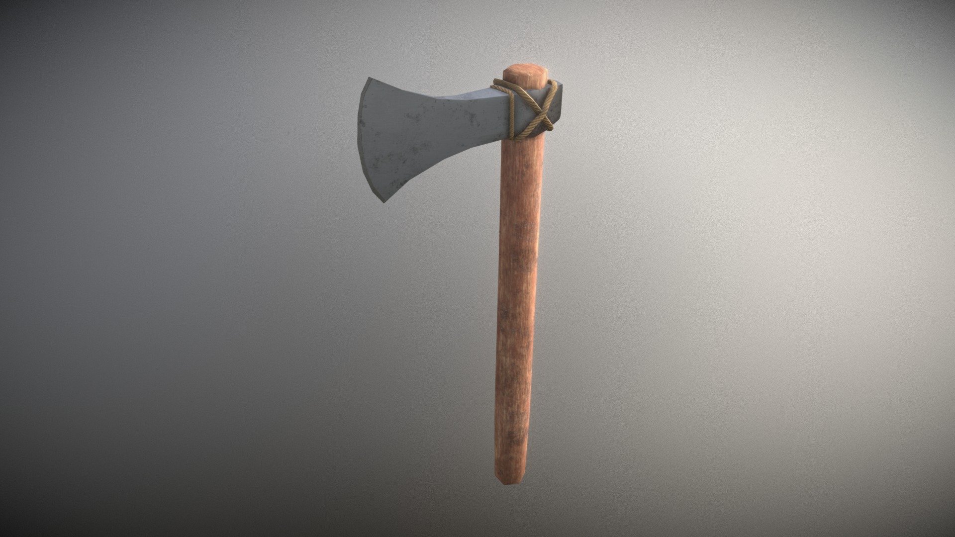 Game Ready Viking Axe Low Poly 3d model