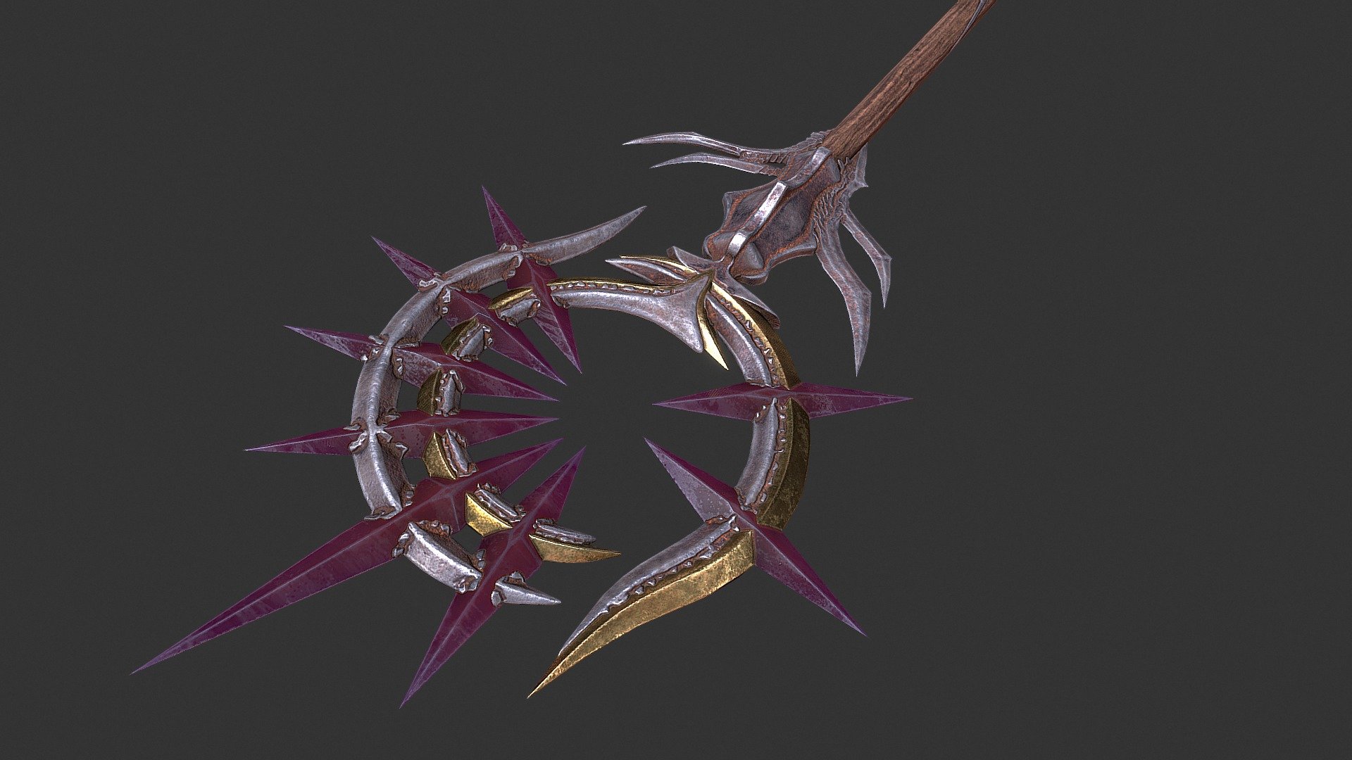 PBR Staff 3d model