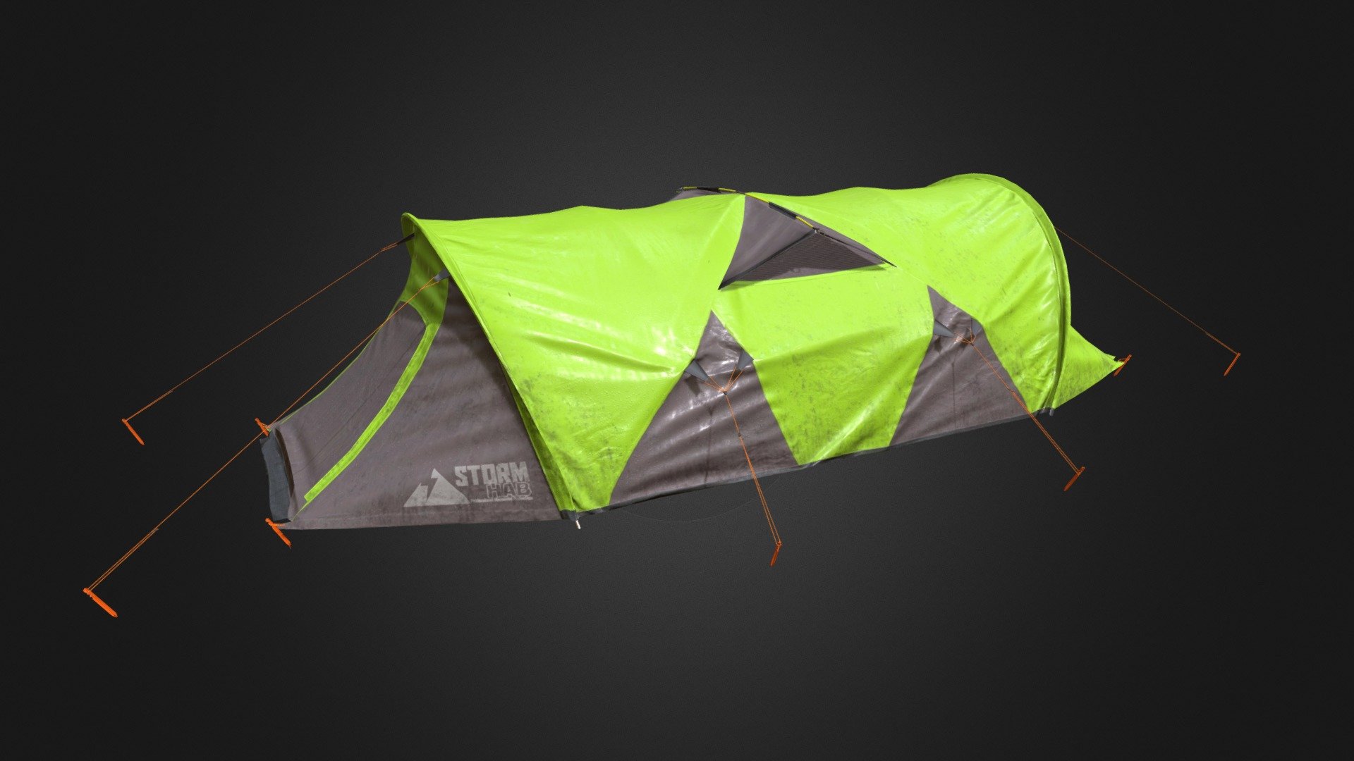 Wet Camping Tent 3d model