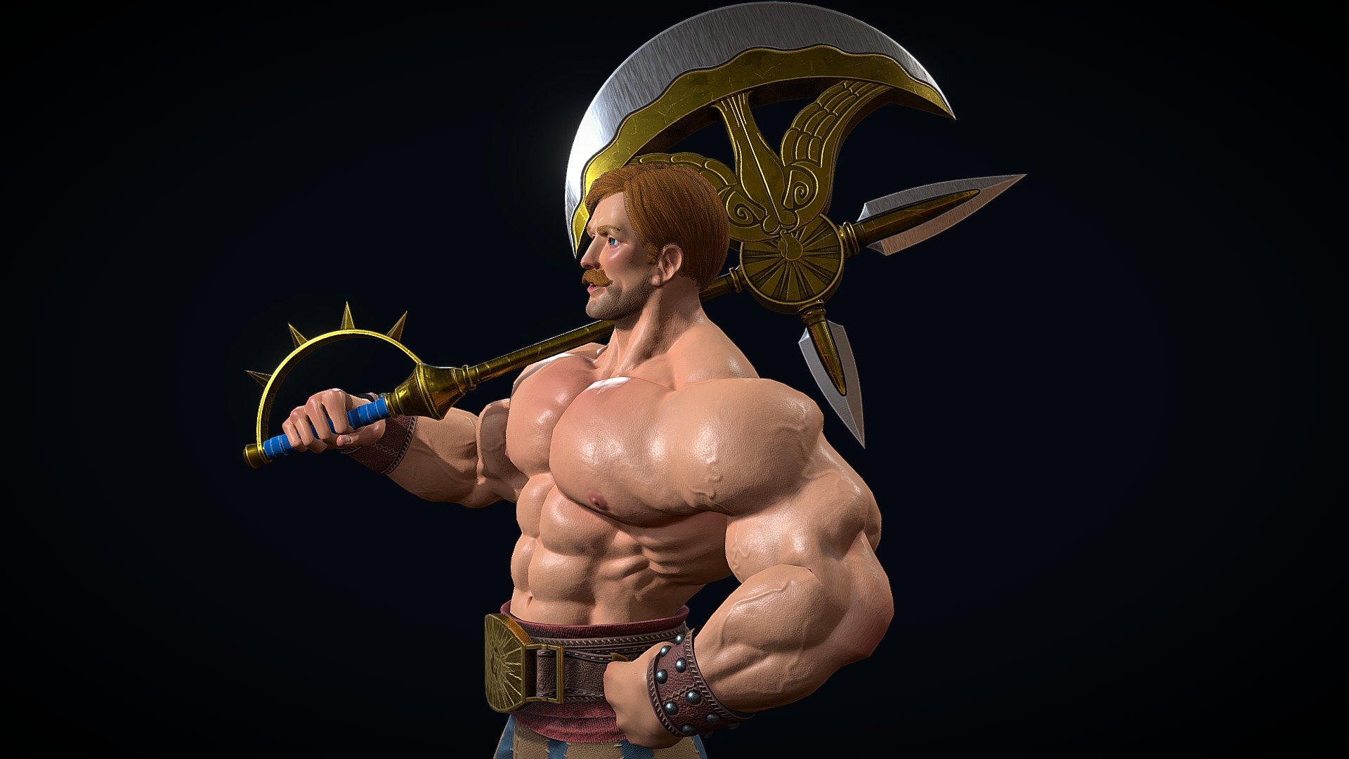 Escanor the Lions Sin of Pride 3d model