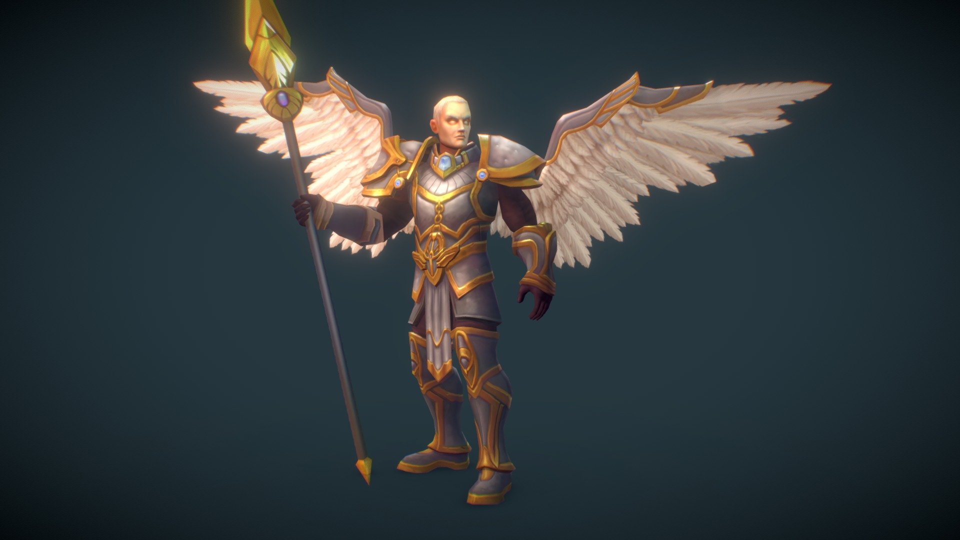 Angelic Warrior Male 3d model