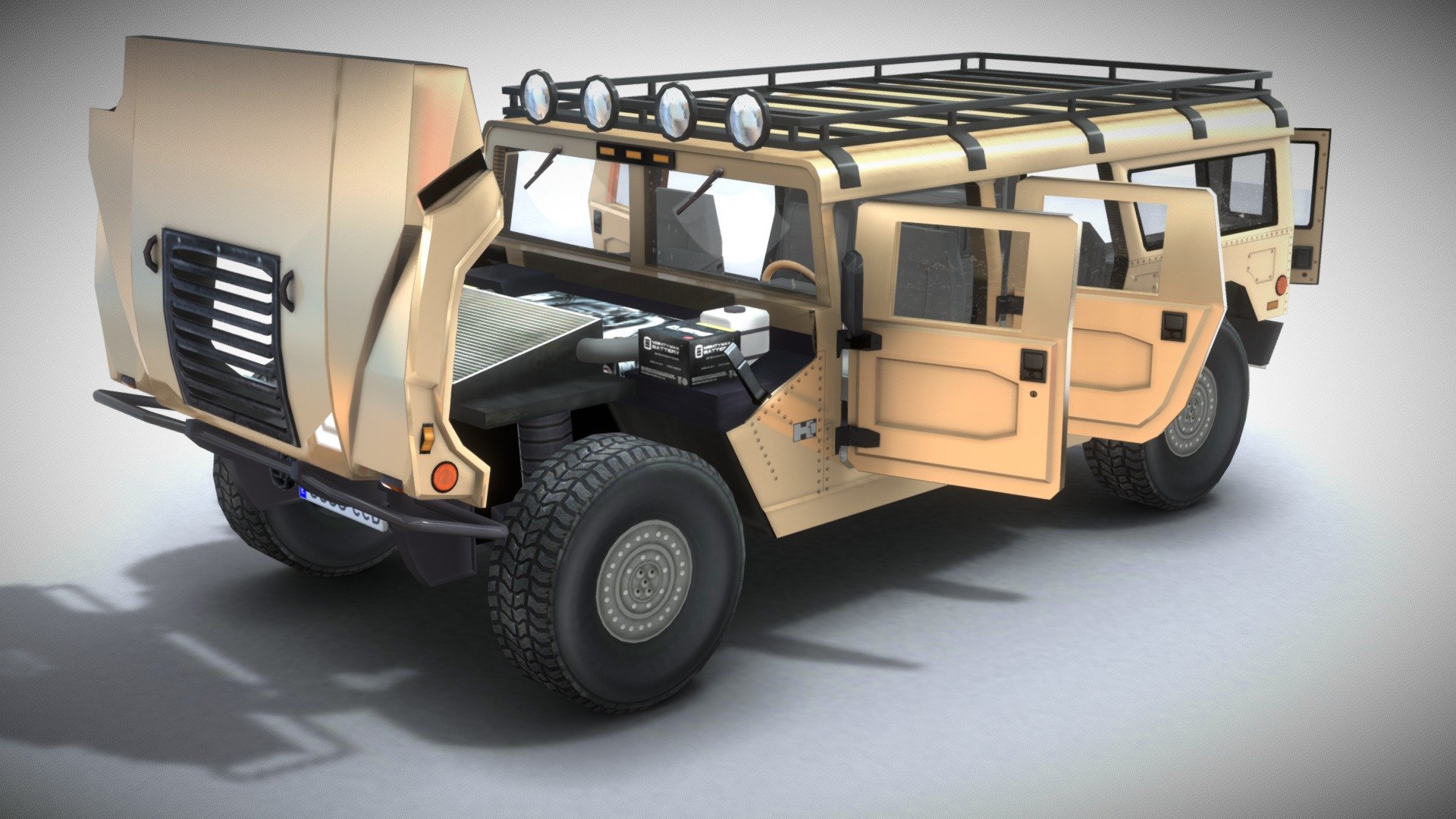 Hummer H1 3d model