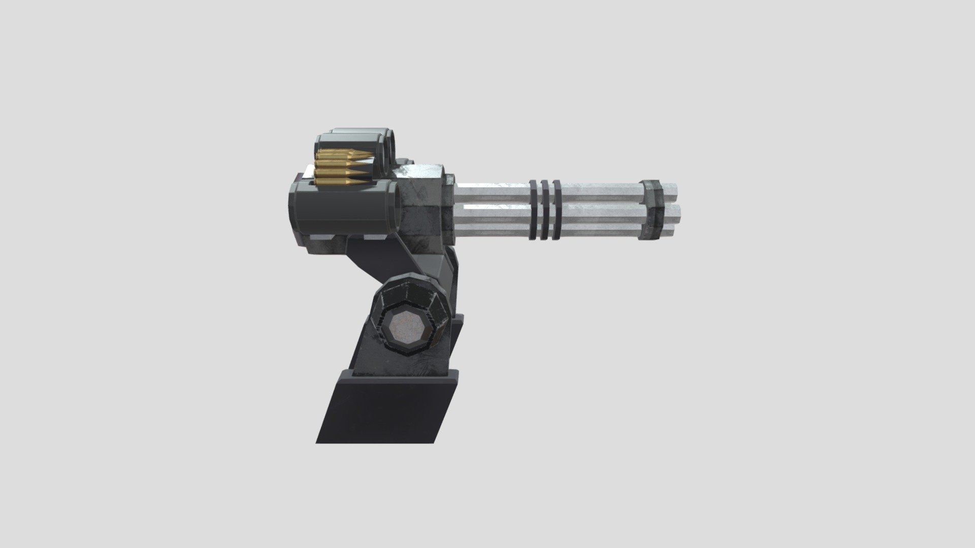 Minigun Turret 3d model