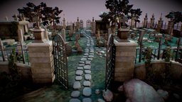 Realistic Graveyard Asset Package