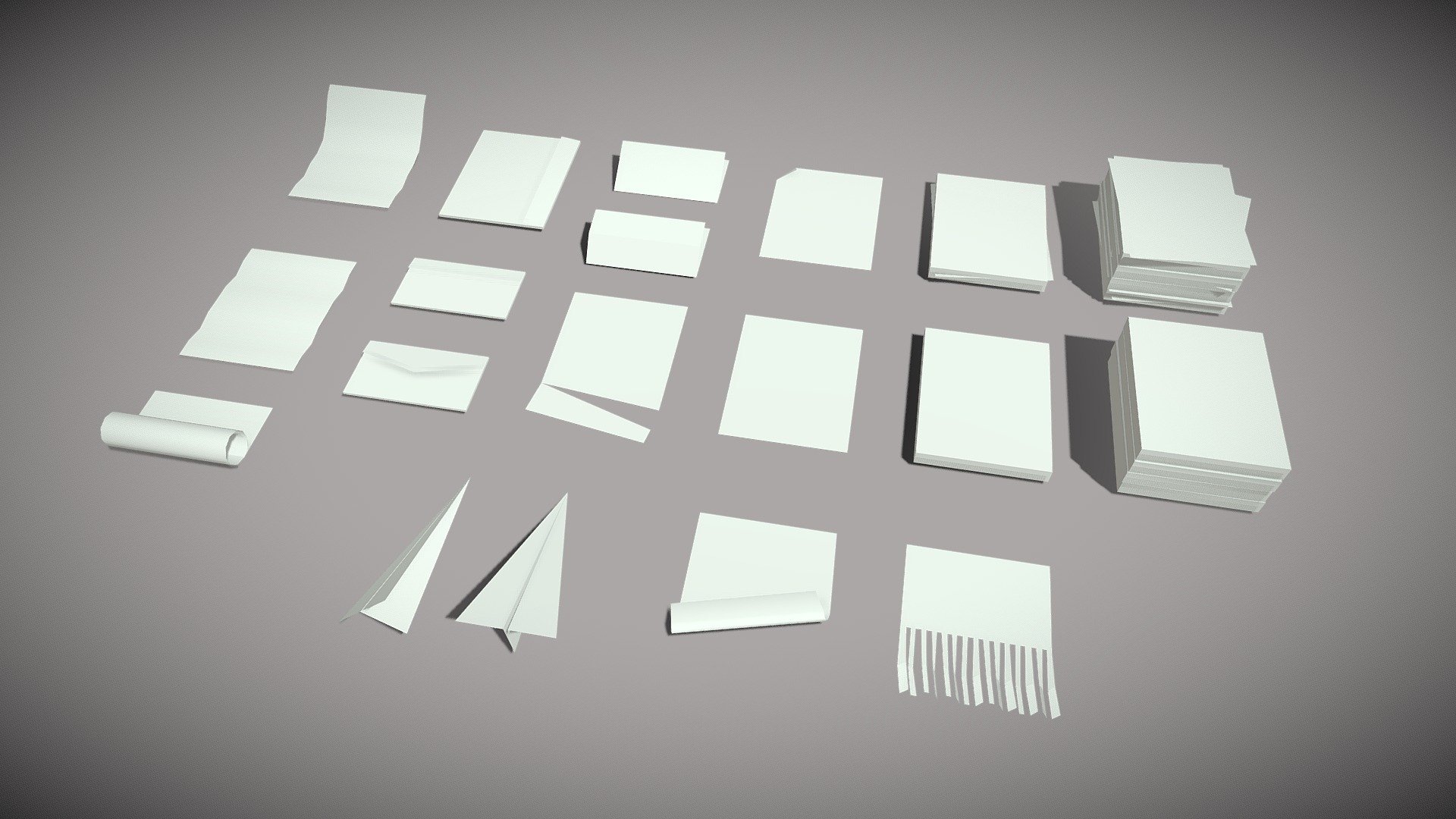 Paper products 3d model