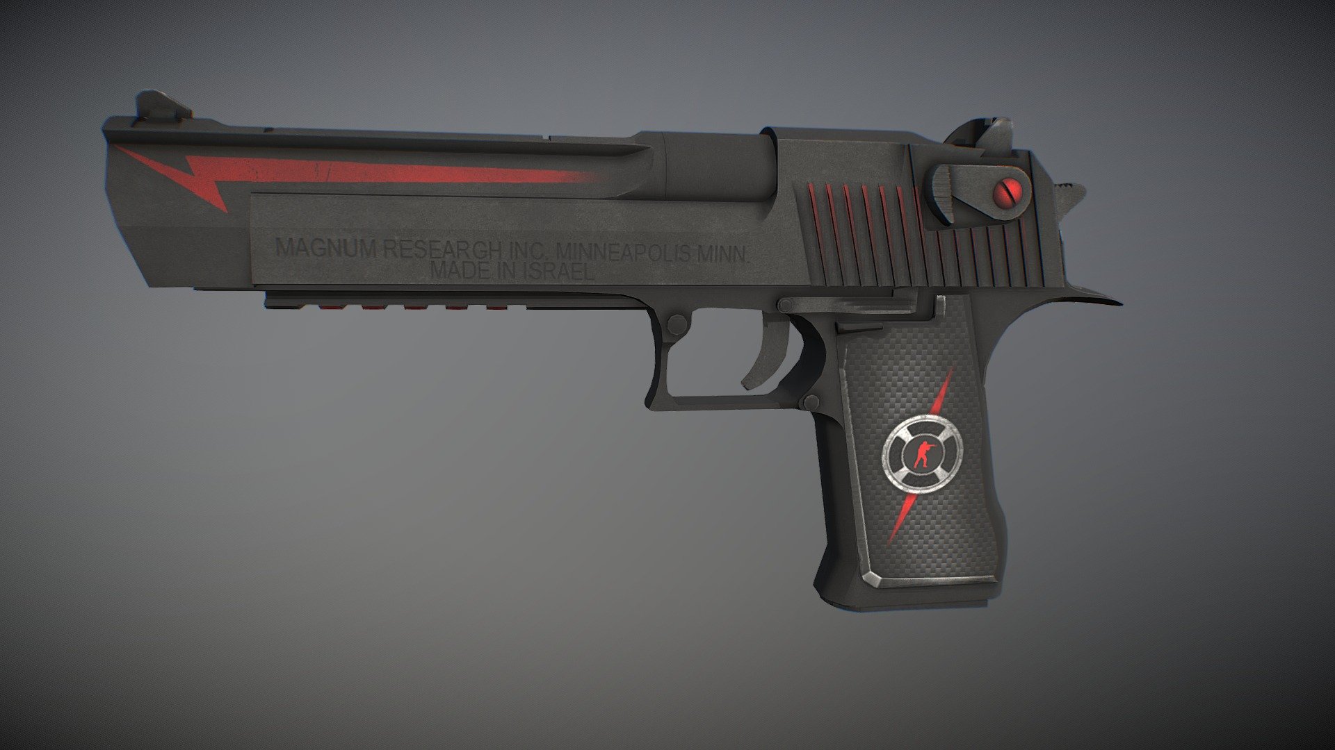 Desert Eagle Lockdown 3d model