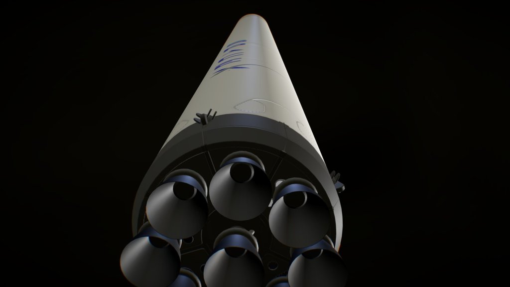 Falcon 9 v1.2 3d model