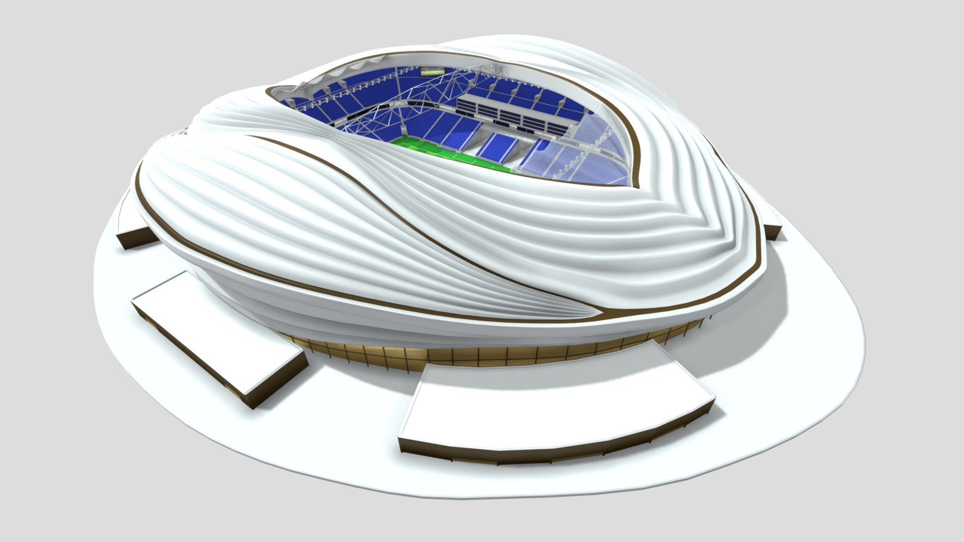 Al Janoub Stadium 3d model