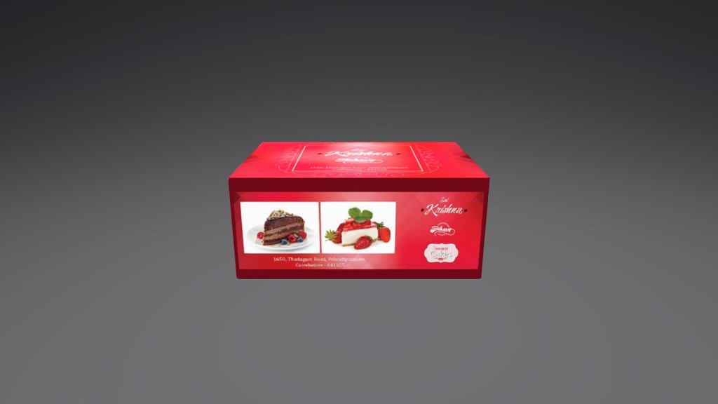 cake box 3d model