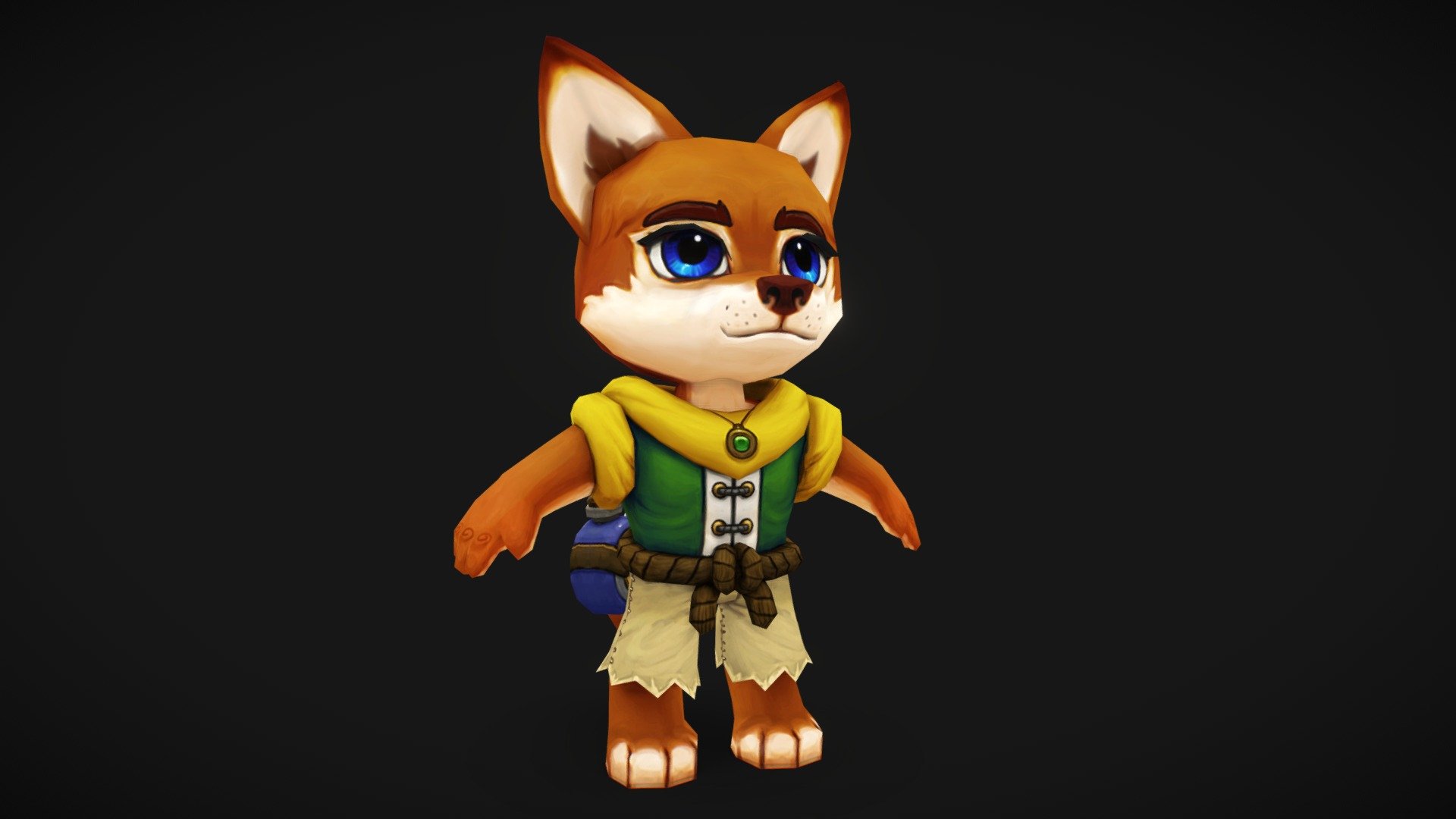 Fox 3d model