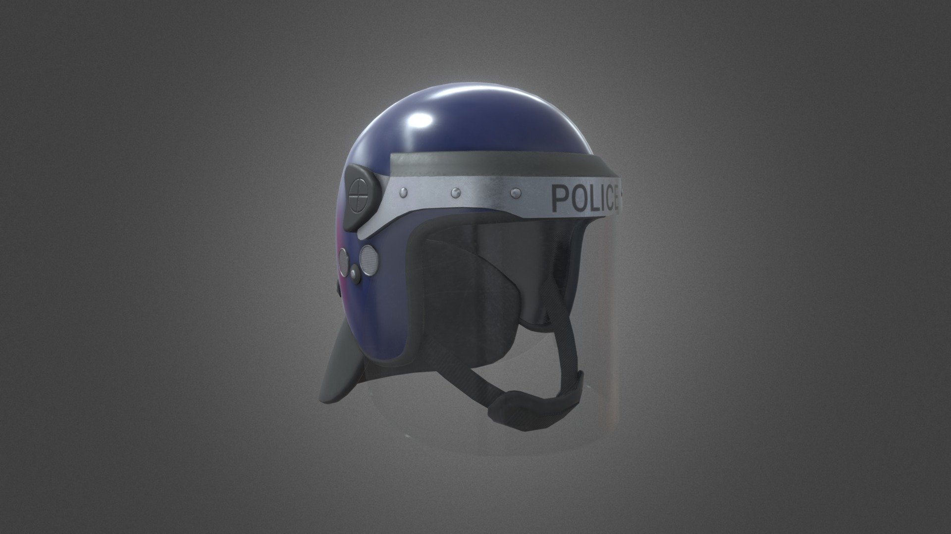 Public Order Anti Riot Helmet 3d model