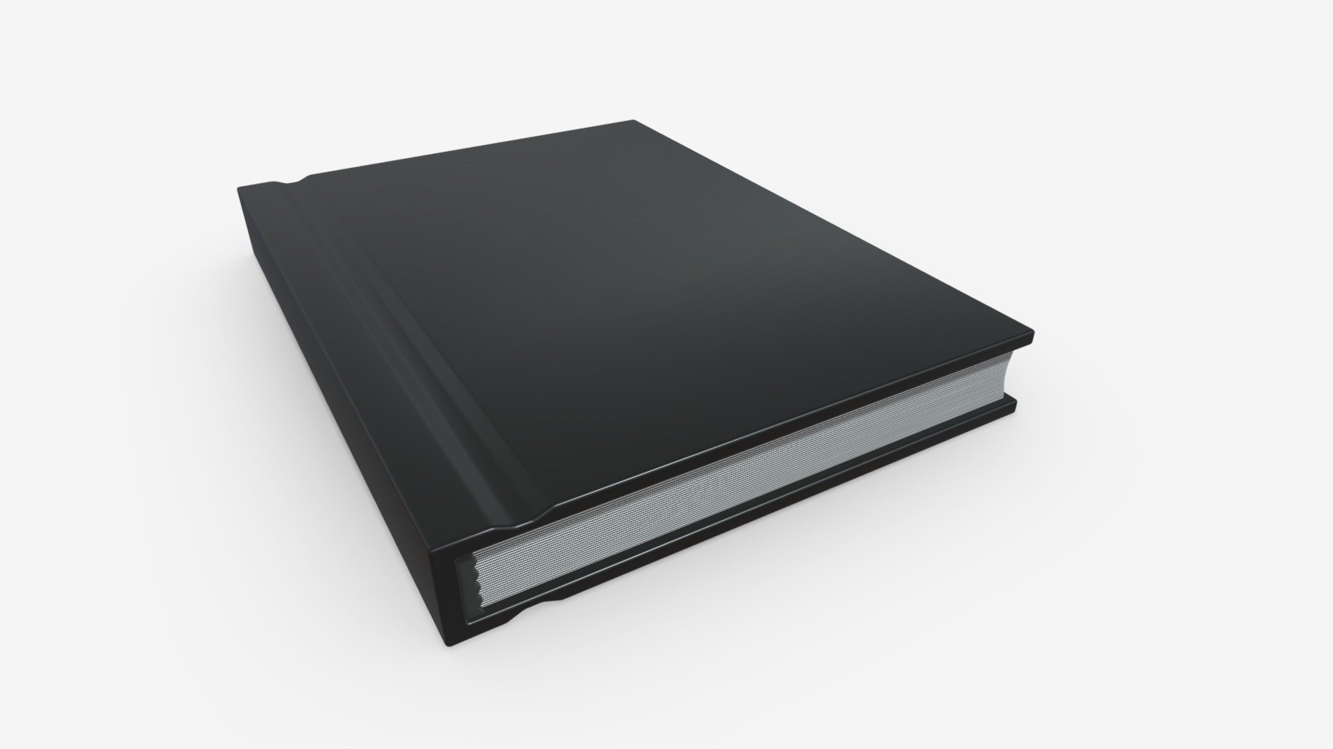 notebook closed size A8 3d model