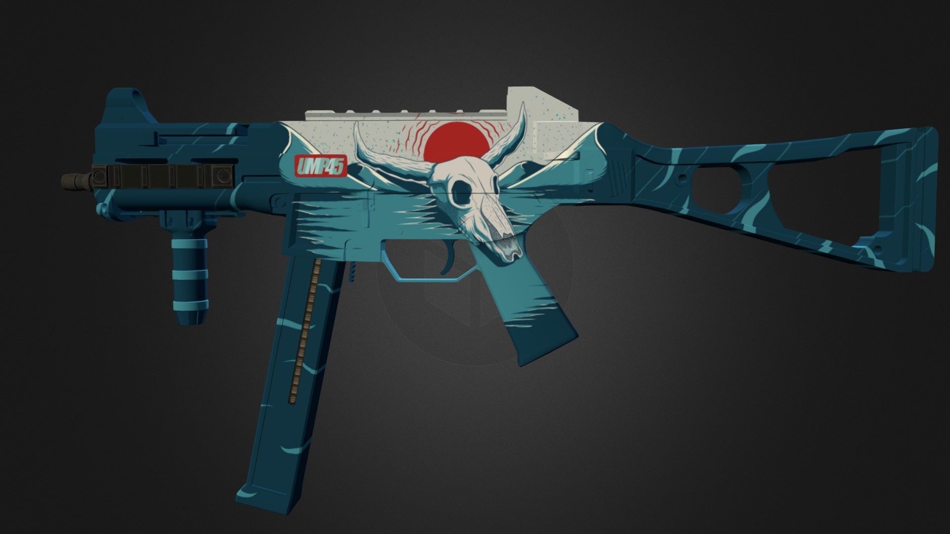 UMP-45 DESERT 3d model