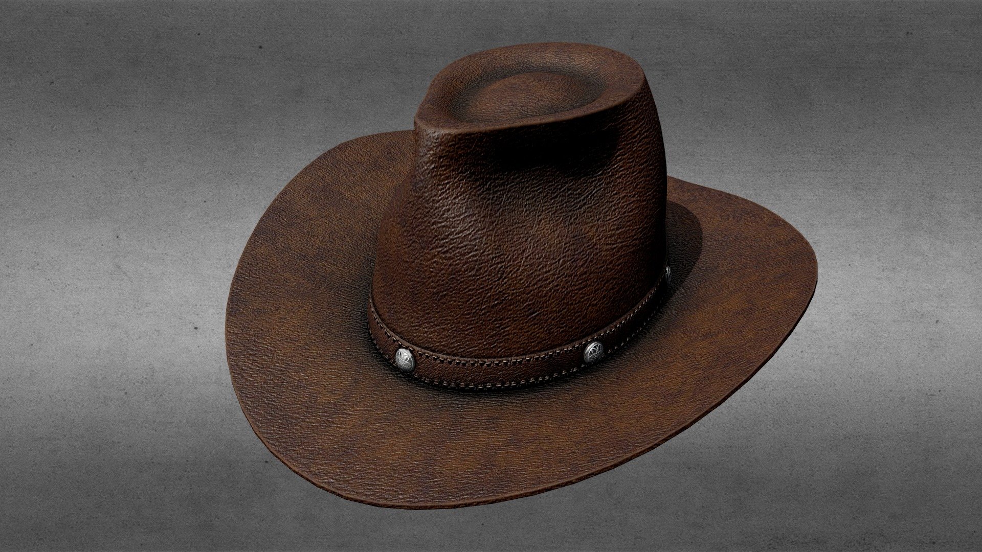 Cowboy Hat [Tutorial Included] 3d model