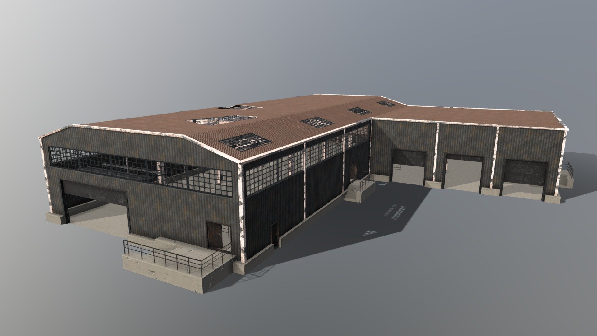 Abandoned Warehouse 3d model