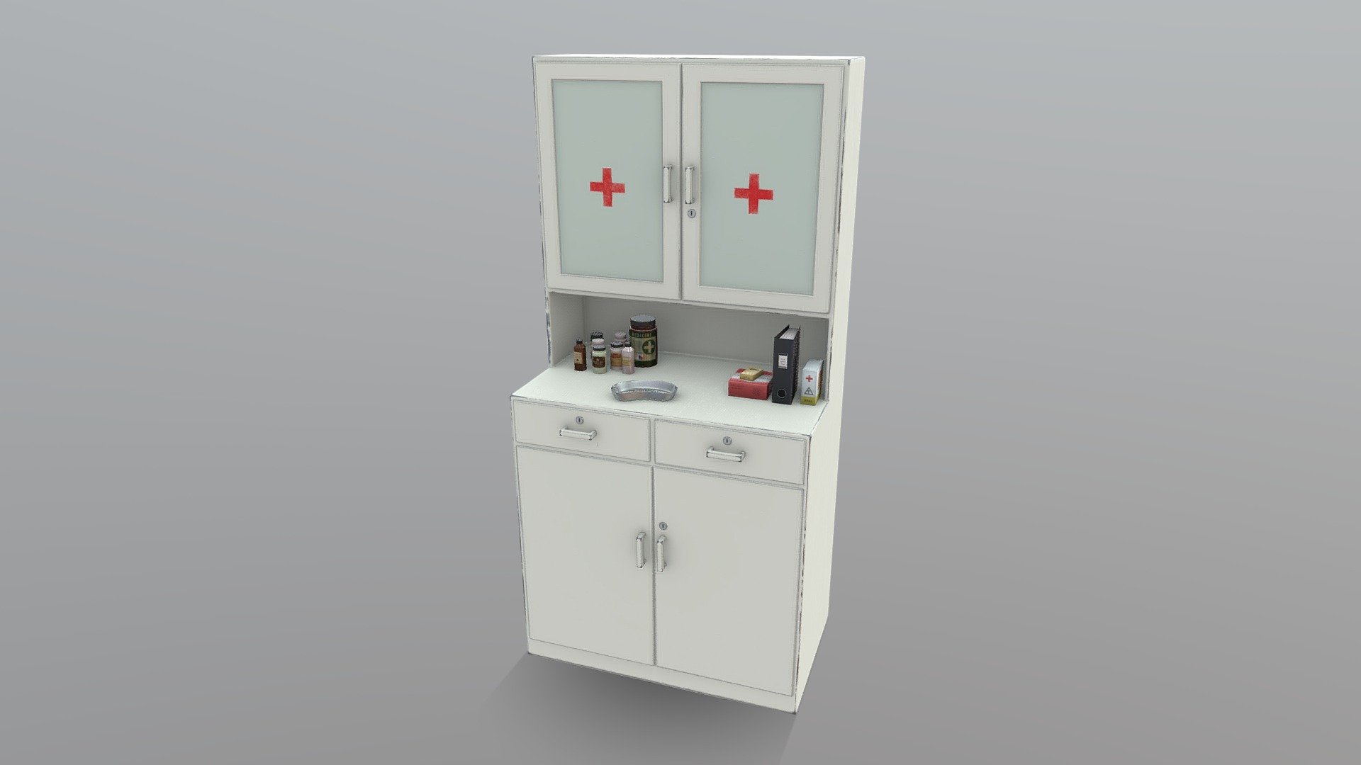 Hospital Cabinet 3d model