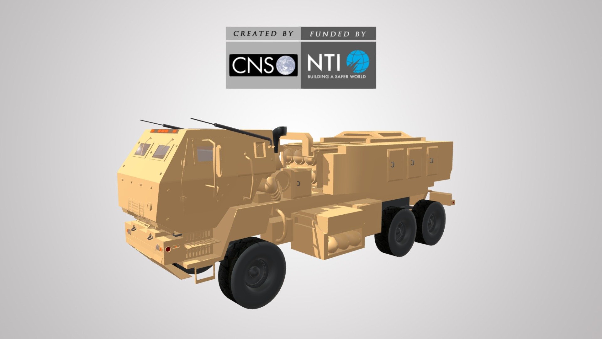 High Mobility Artillery Rocket System (HIMARS) 3d model