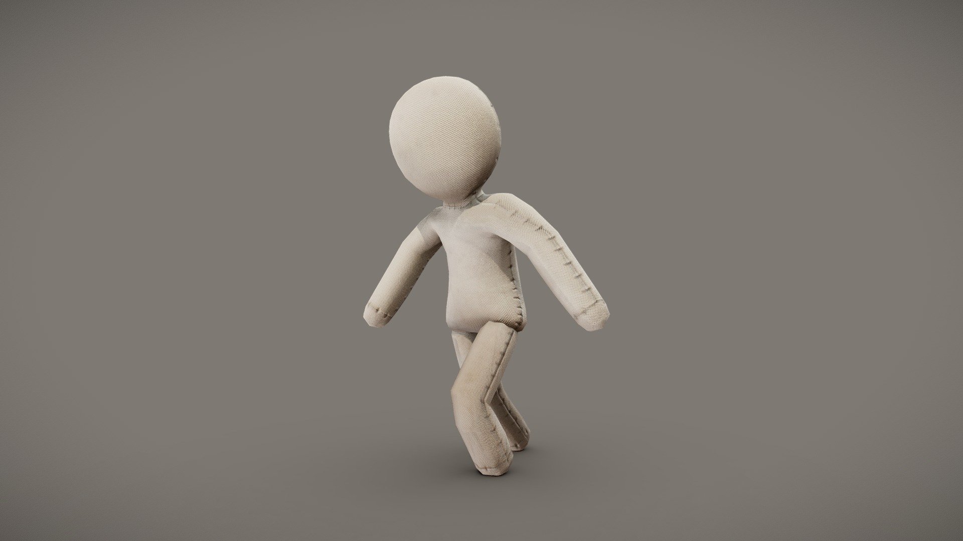 Low Poly Rag Doll 3d model