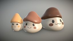 Cute Mushroom Characters