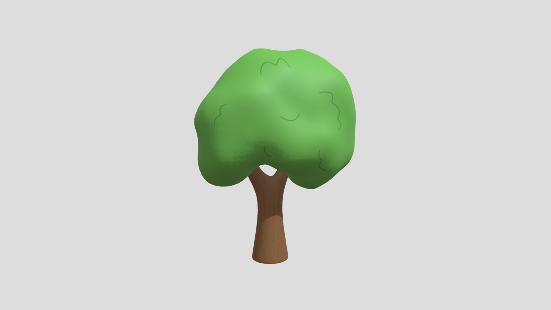 Toon Tree 3d model