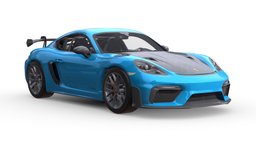 3d model Porsche 718 Cayman GT4 RS