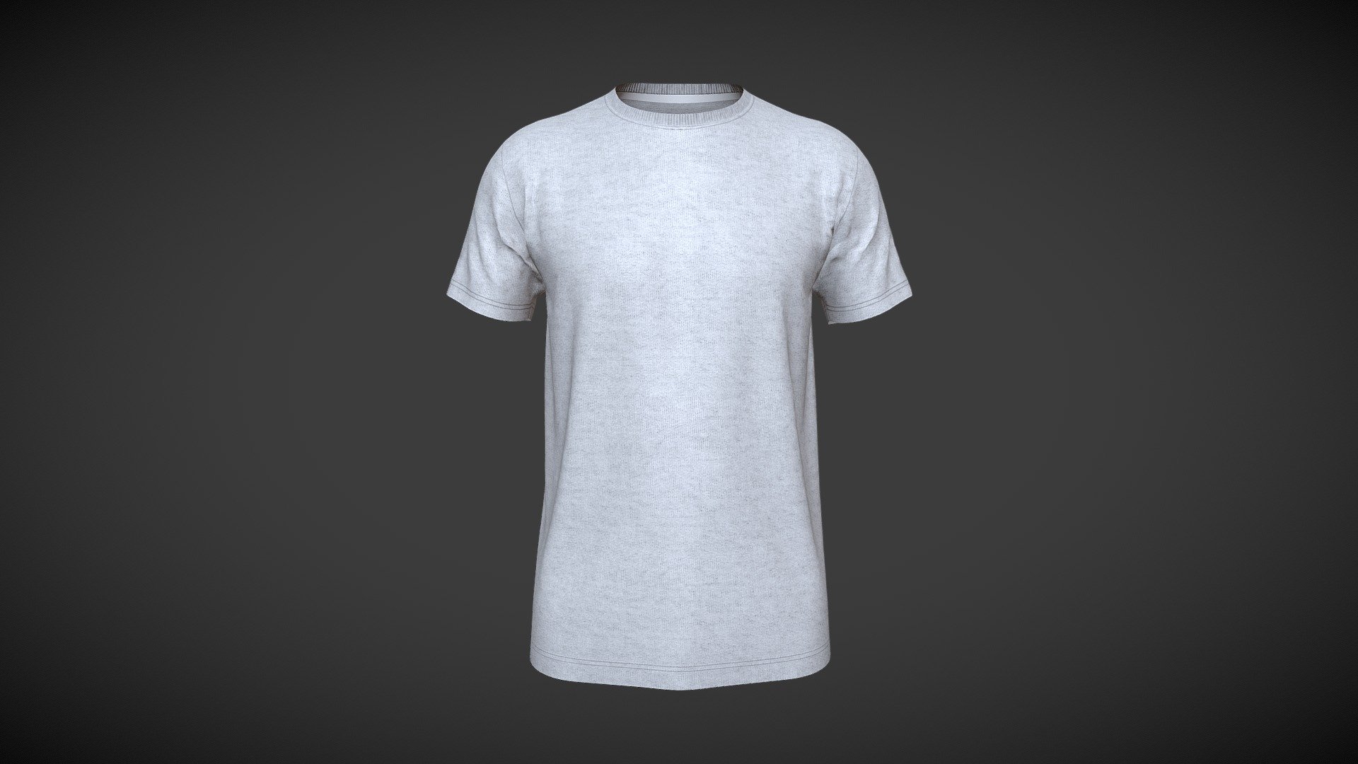 Basic Regular T-shirt 3d model