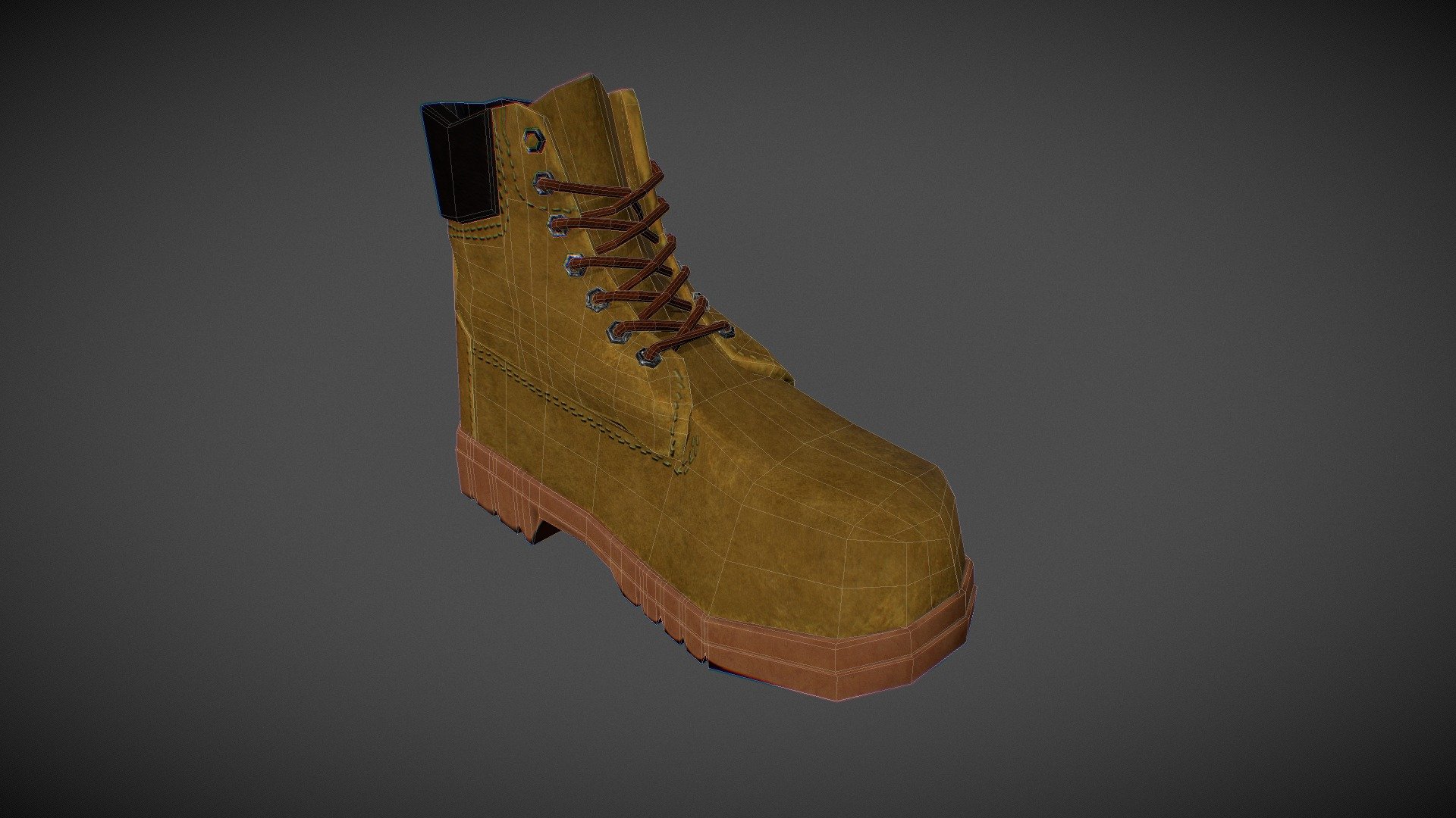 Timbs Low poly 3d model