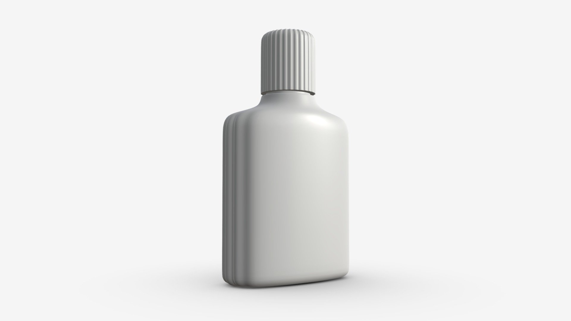 Small plastic bottle 01 3d model