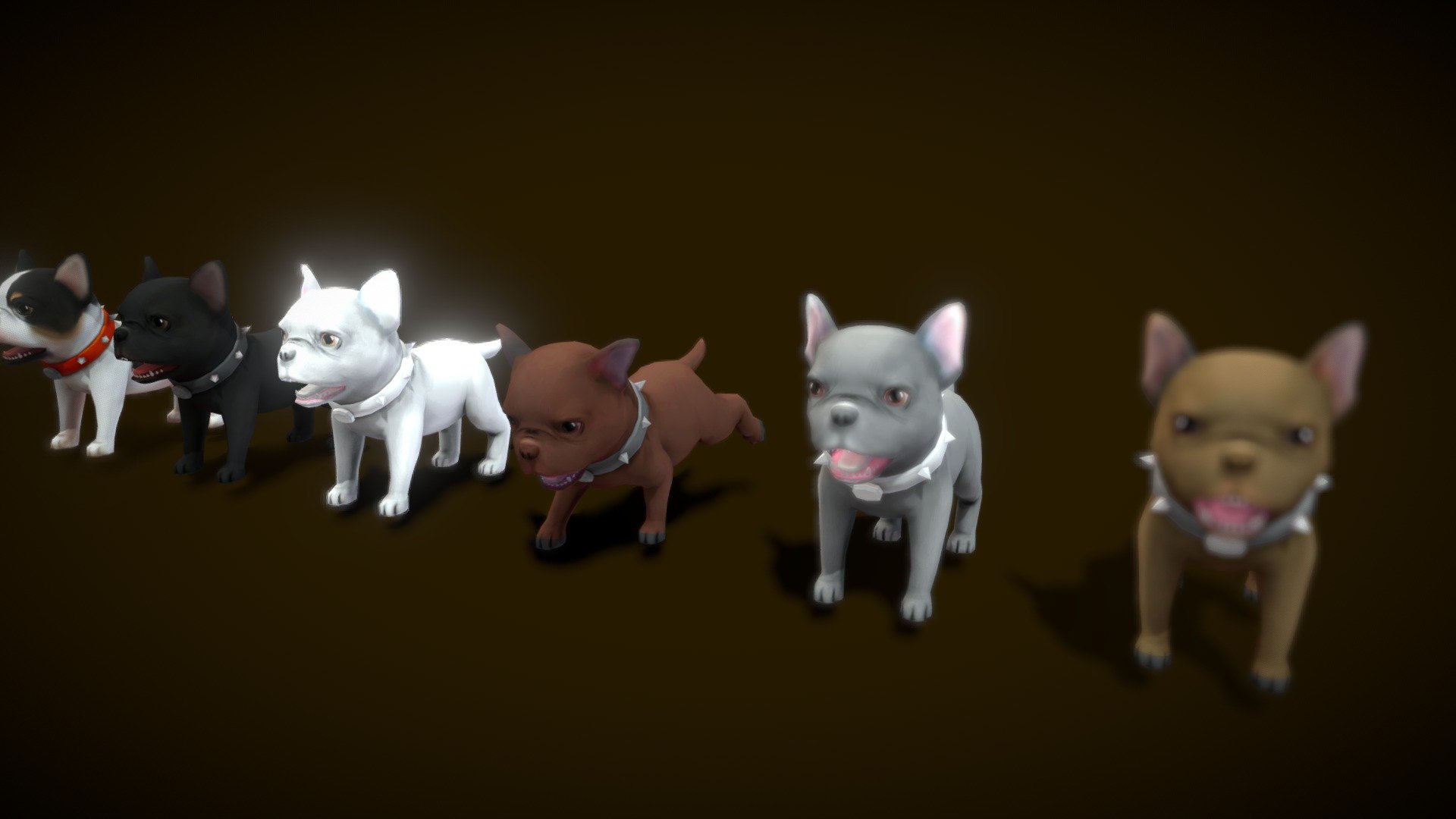 Dog Collections 3d model