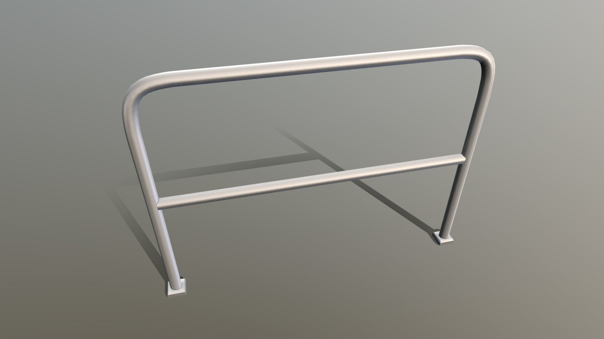 Stainless Steel Railing (1400mm) 3d model