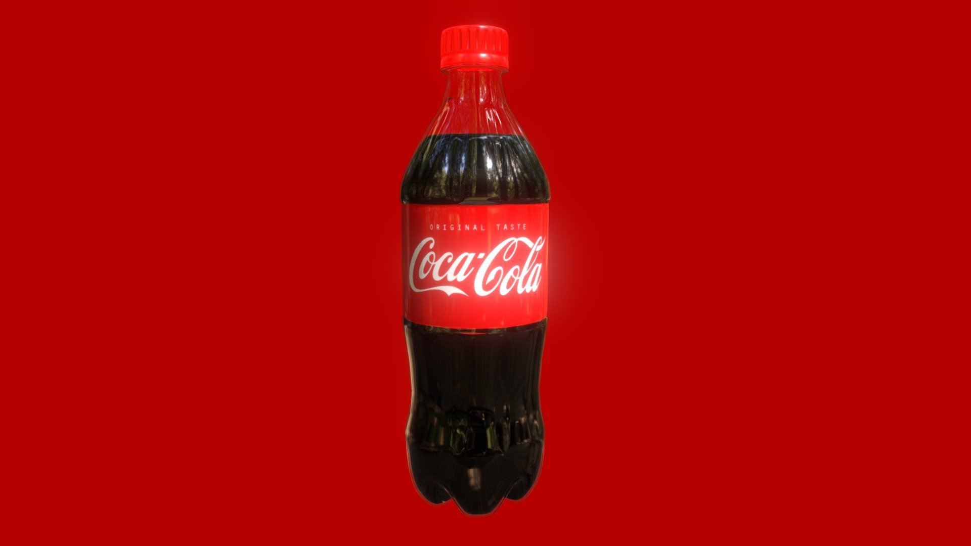 Coke 500ml Bottle 3d model