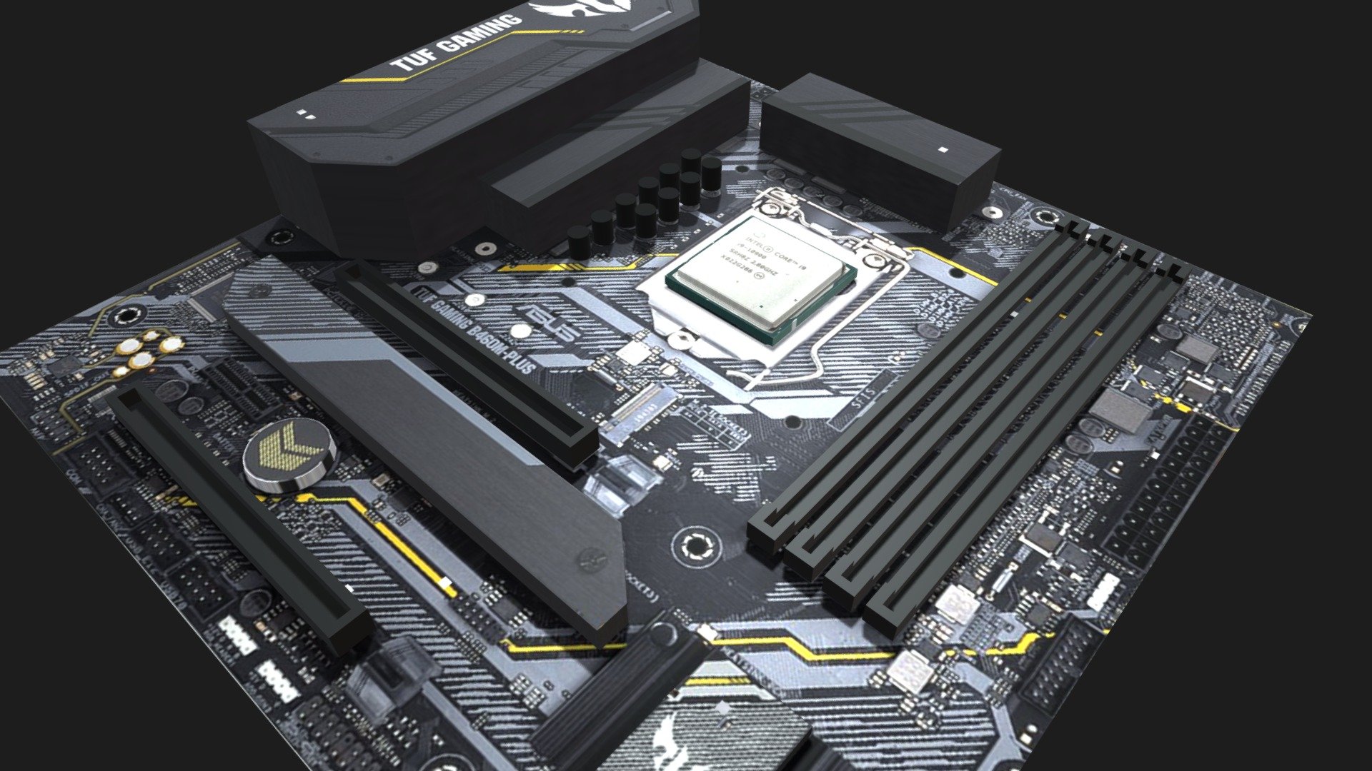 asus_motherboard 3d model